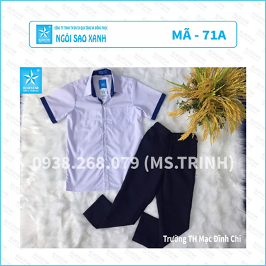 ÁO HỌC SINH NAM - TIỂU HỌC MẠC ĐỈNH CHI